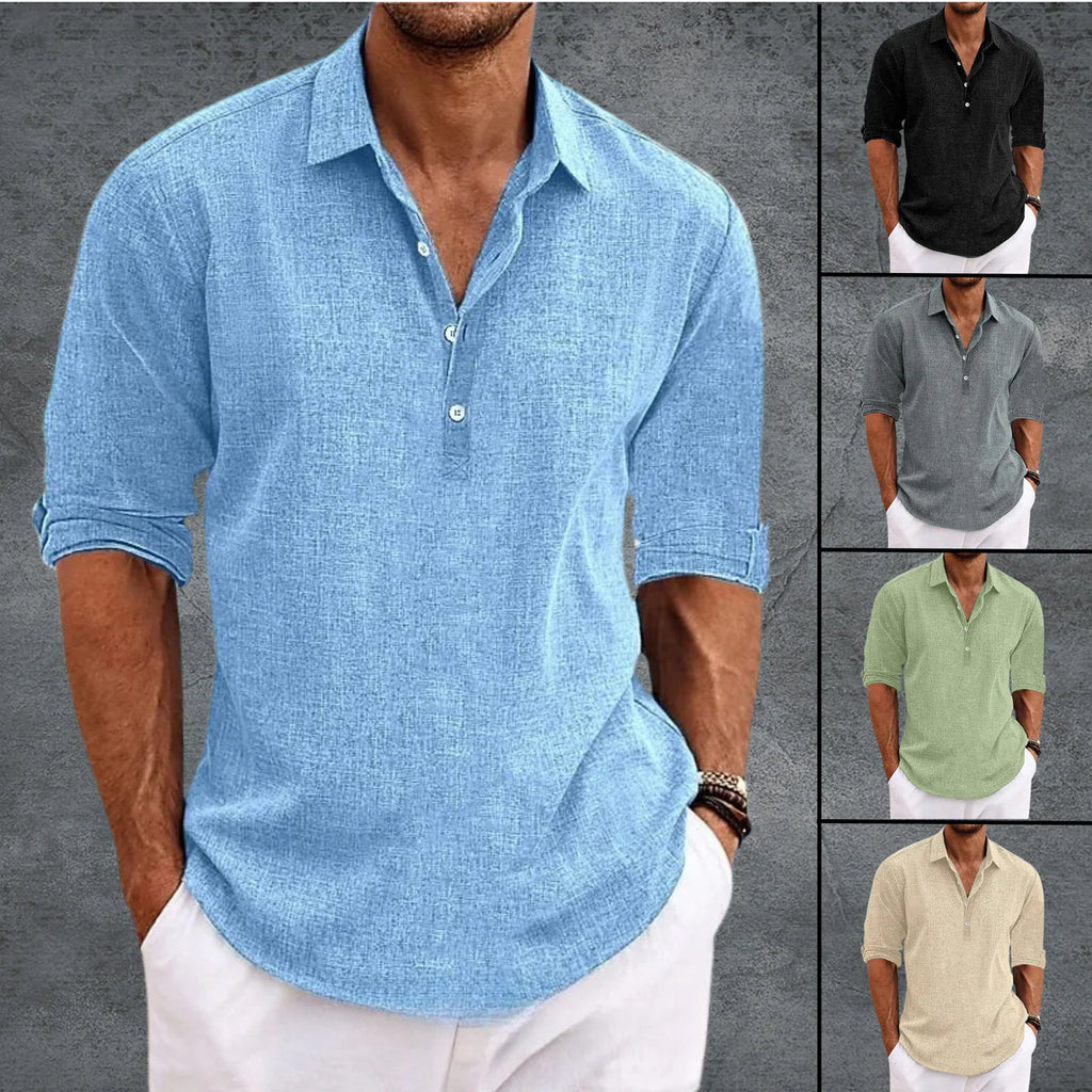 Thierry® | Chemise Décontractée en Lin Léger