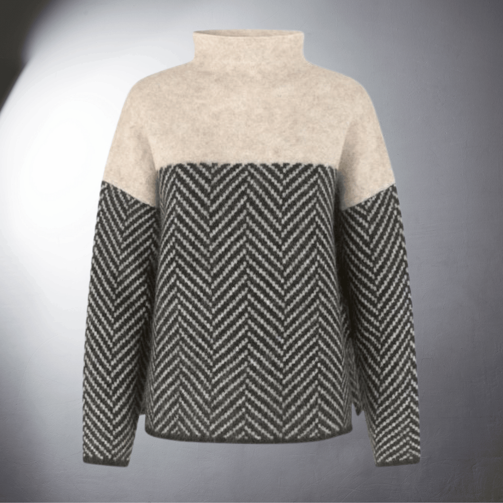 Laurent™ | Pull en Maille Herringbone Élégante