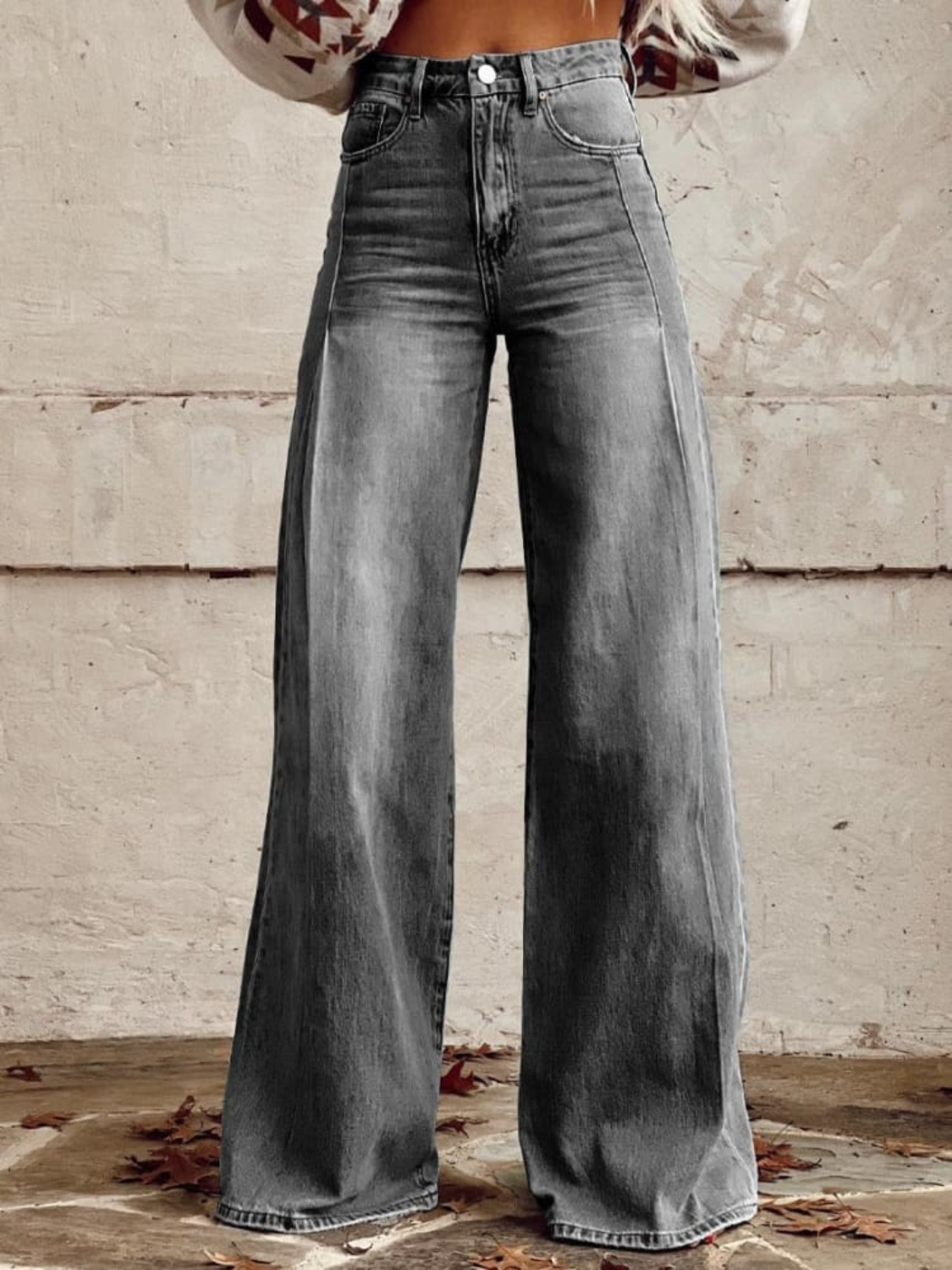 LUCIA| Pantalon à Jambe Large Classique