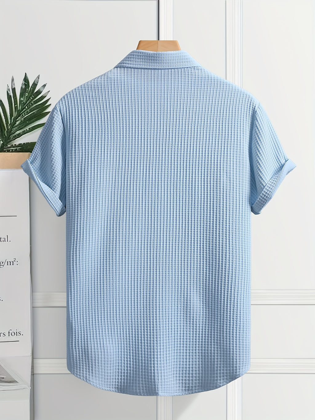 Laurent™ | Chemise Texturée Marine Chic