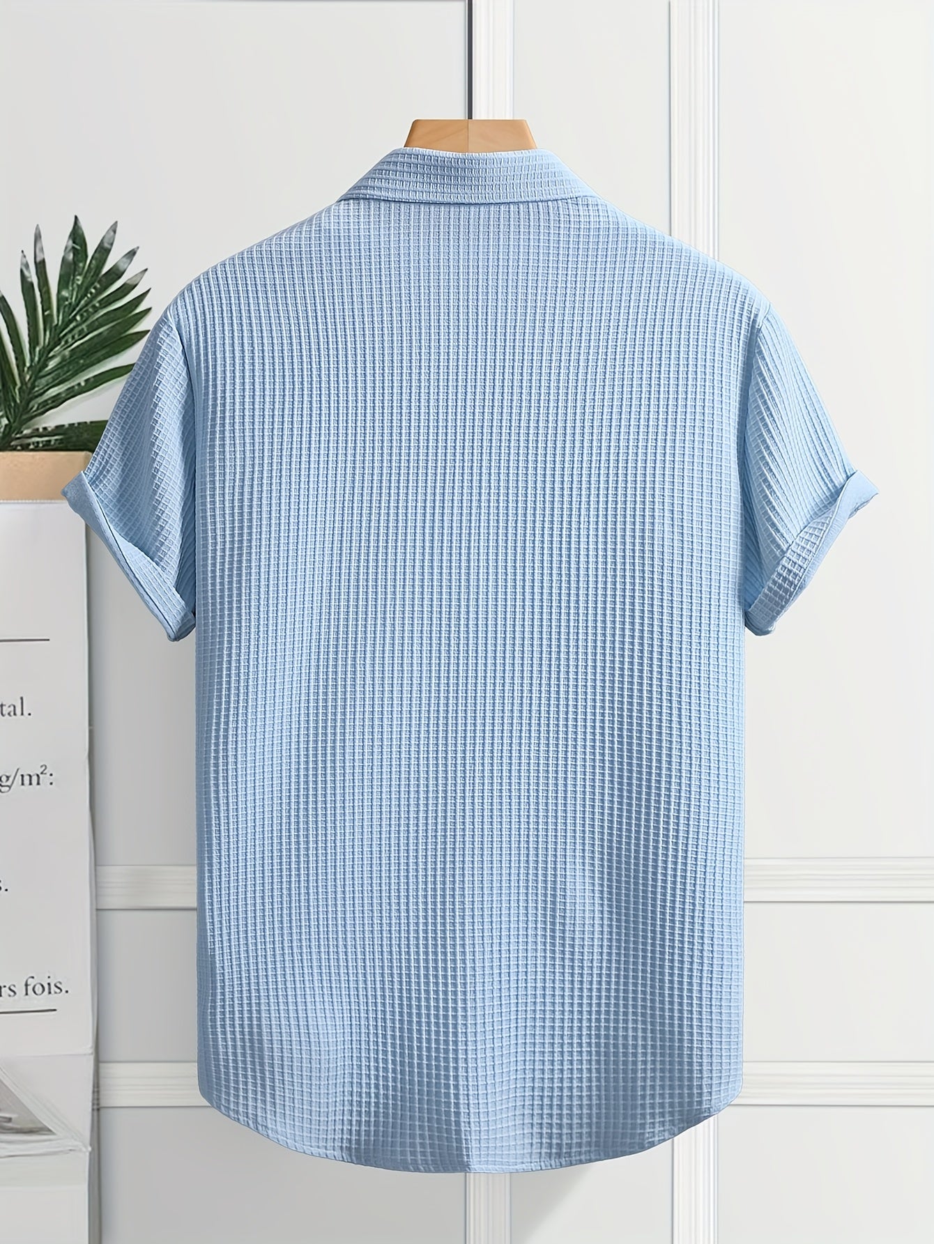 Laurent™ | Chemise Texturée Marine Chic