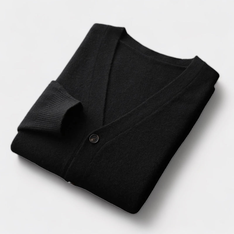 Laurent™ | Pull cardigan en laine mérinos