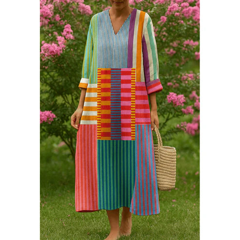 Lia™ | Robe géométrique élégante