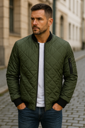 Han - Veste en Coton avec Motif en Losange