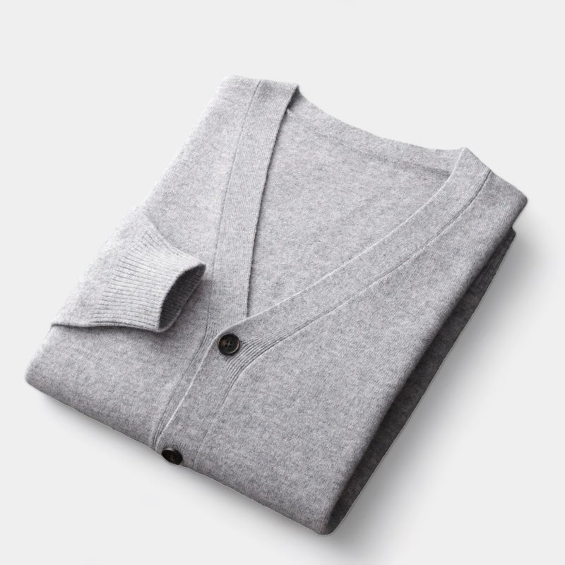 Laurent™ | Pull cardigan en laine mérinos