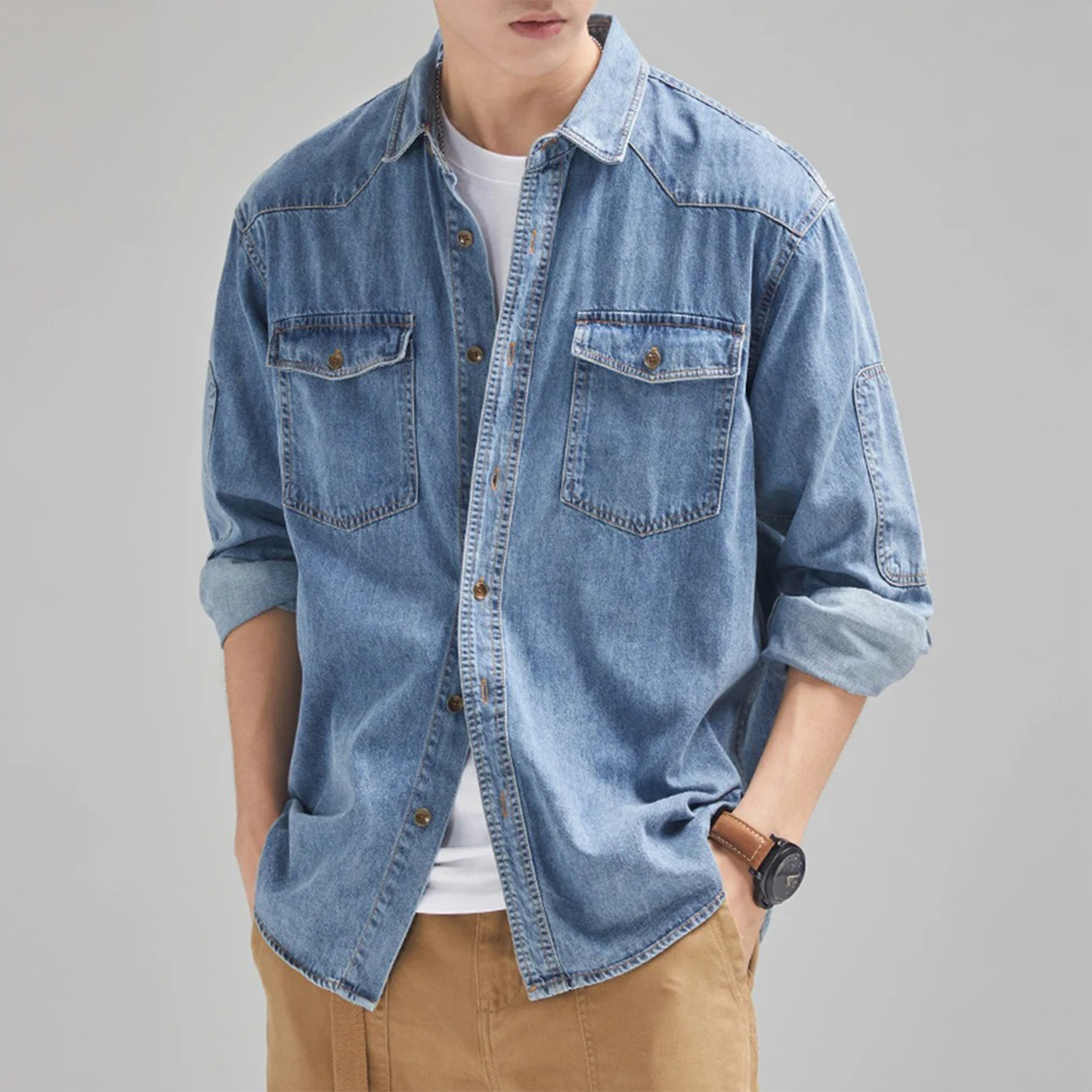 London Edit™ | Classic Denim Long-Sleeve