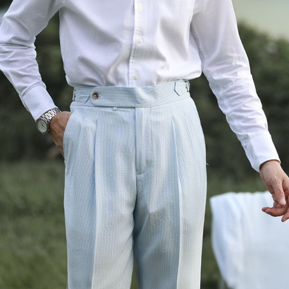 London Edit™ | Seersucker Gurkha Pants