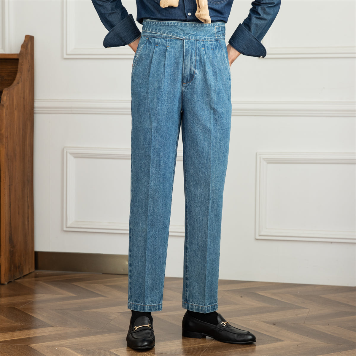 London Edit™ | Denim Gurkha Pants
