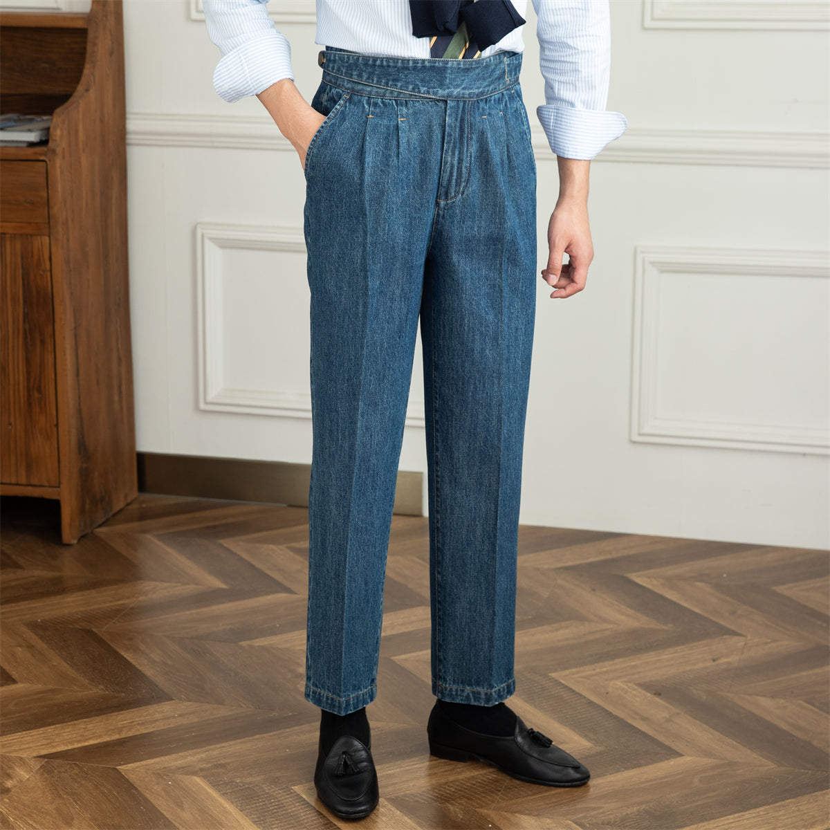 London Edit™ | Denim Gurkha Pants