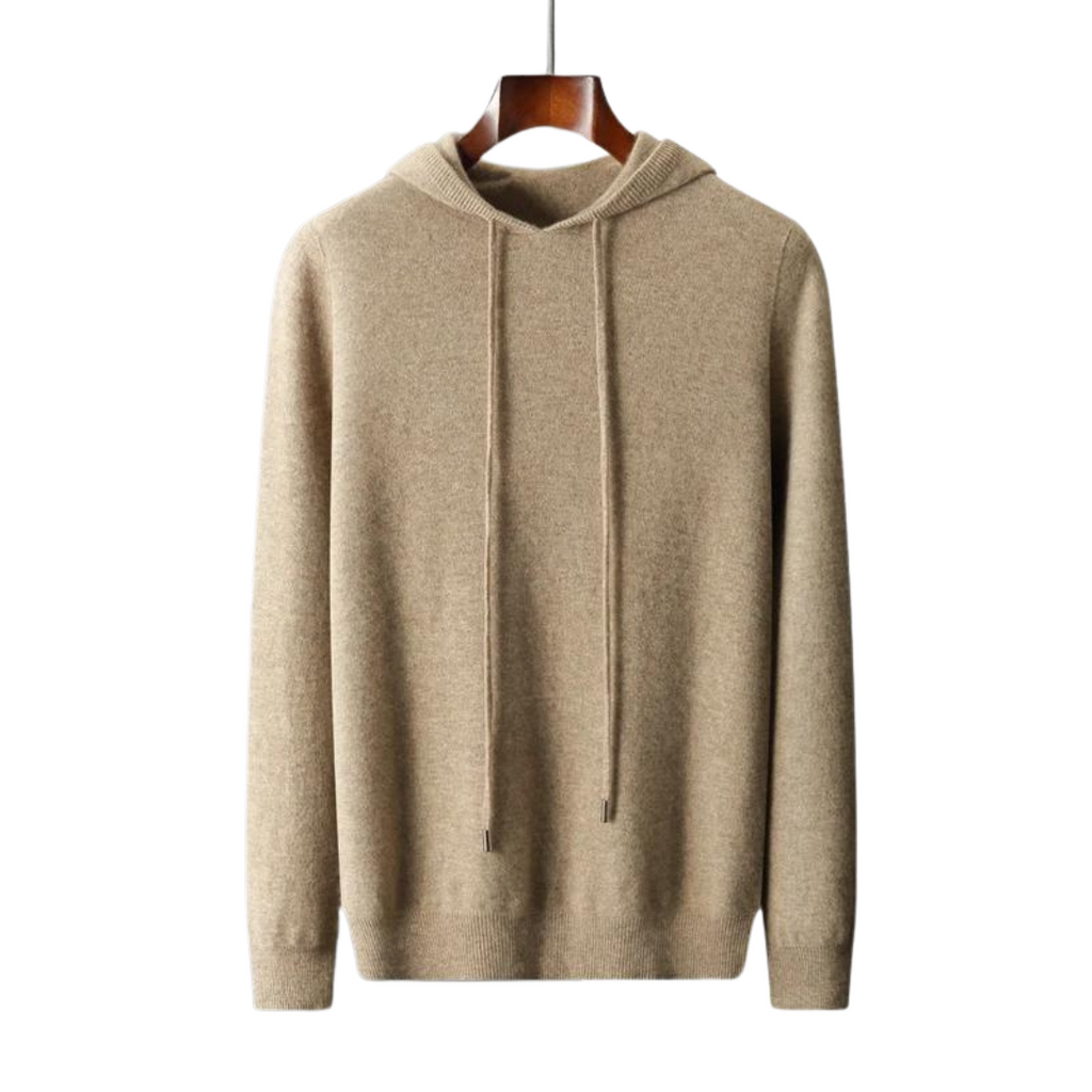Laurent™ | PULL À CAPUCHE 100% CACHEMIRE
