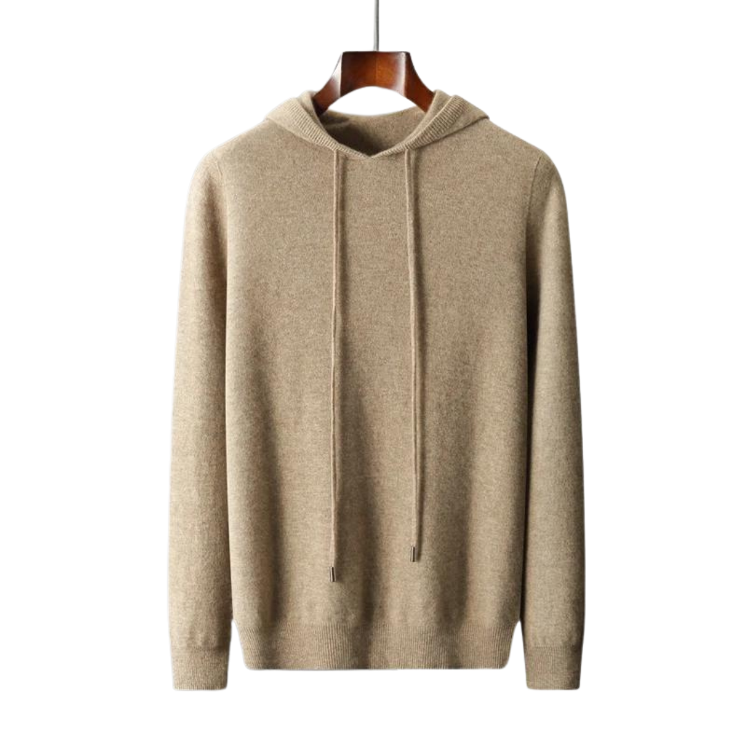 Laurent™ | PULL À CAPUCHE 100% CACHEMIRE