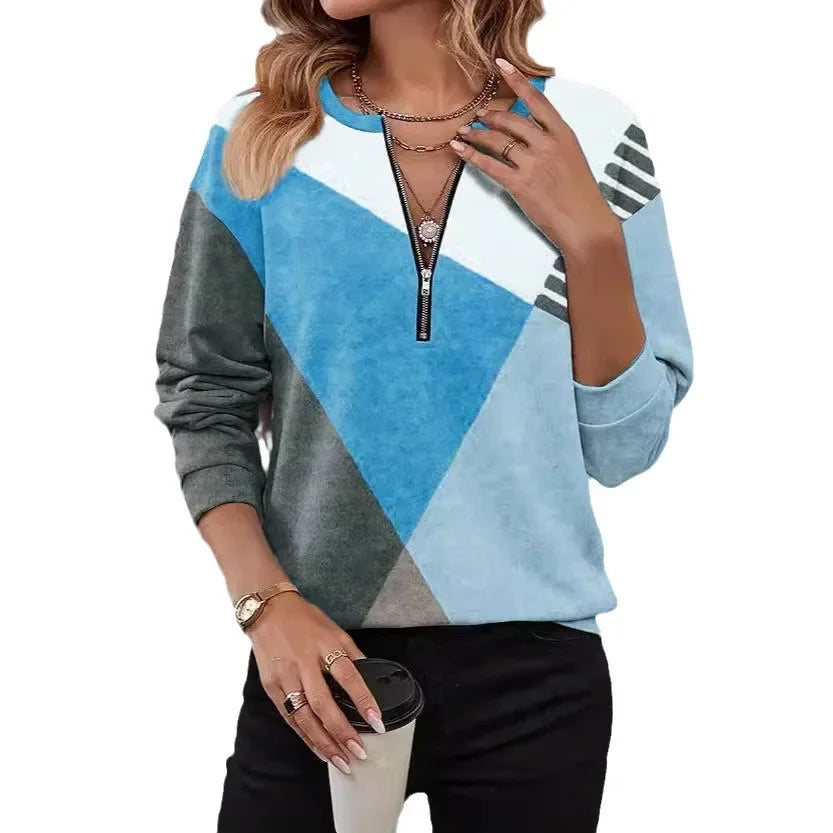 Laurent™ | Long Sleeve V-Neck Sweatshirt