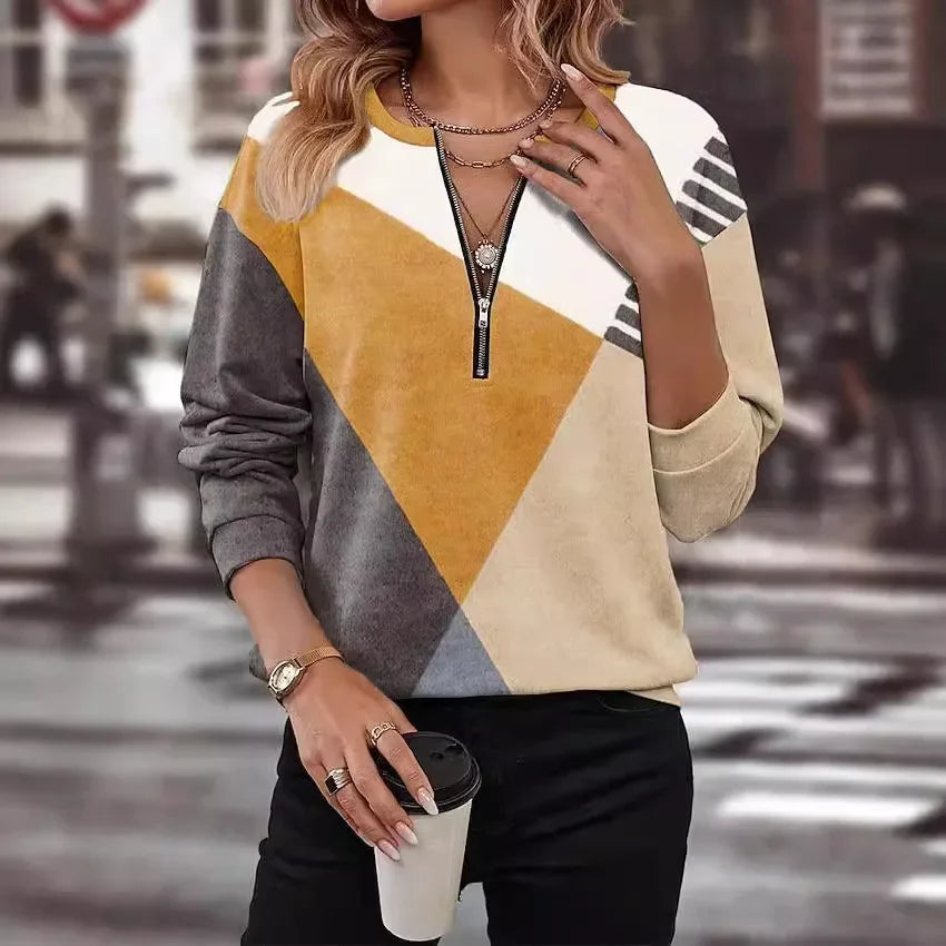 Laurent™ | Long Sleeve V-Neck Sweatshirt