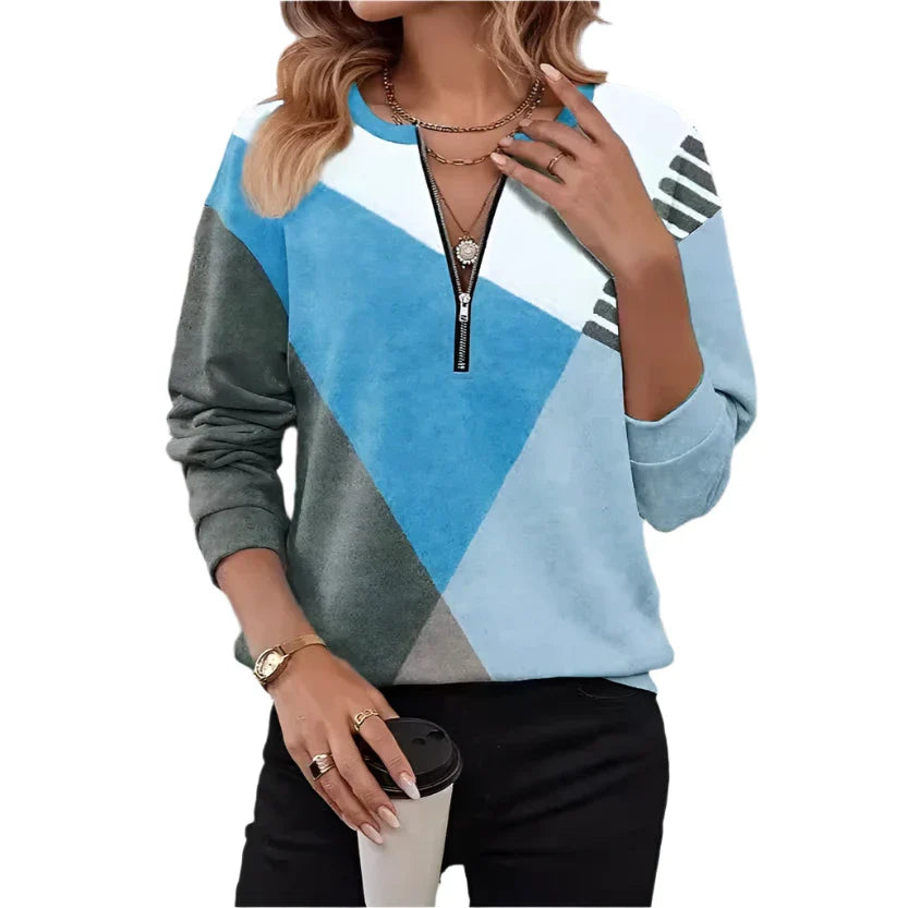 Laurent™ | Long Sleeve V-Neck Sweatshirt