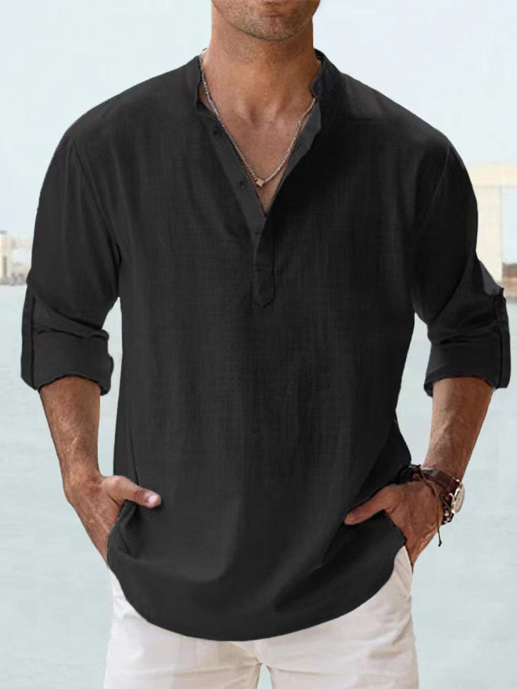 Leon - Chemise en Lin Respirante