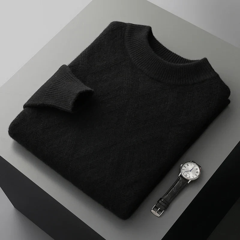 London Edit™ | Chequered 100% cashmere sweater