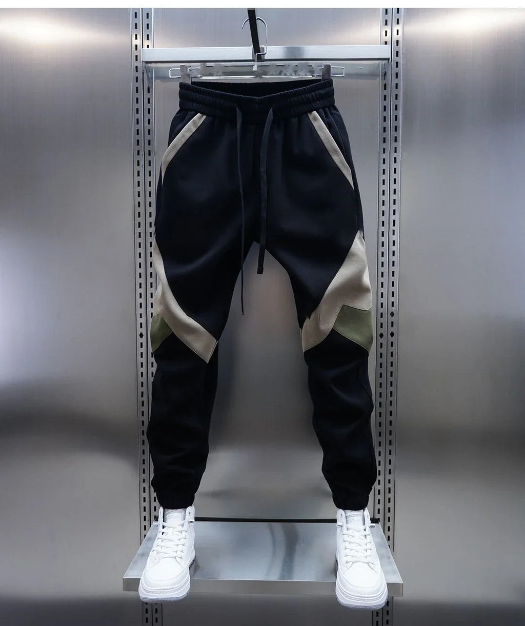 Patchwork Fashion Jogger Sweatpants 2024 Autumn New Outdoor Casual Trousers Cotton Harem Pants Designer Brand Clothing