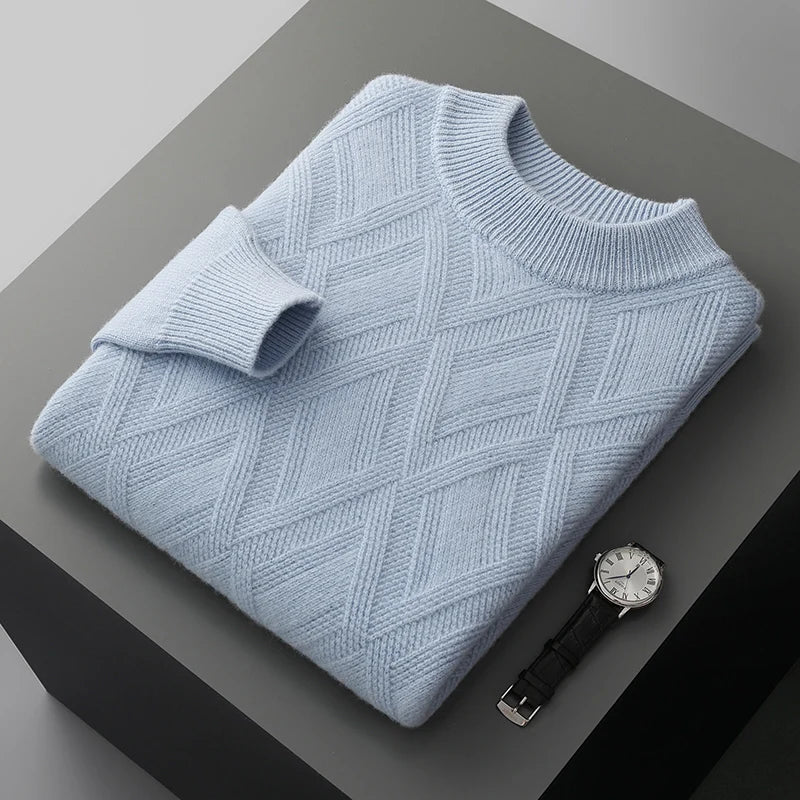 London Edit™ | Chequered 100% cashmere sweater