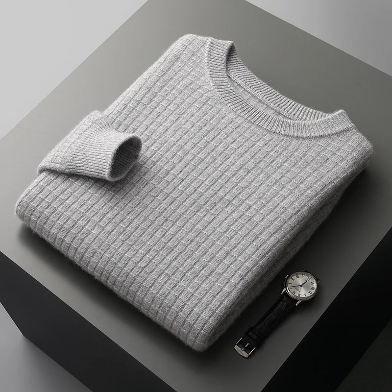 London Edit™ | Patterned sweater in 100% cashmere