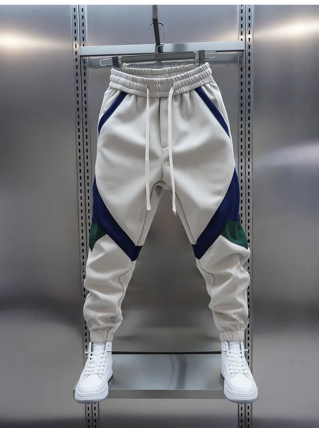 Patchwork Fashion Jogger Sweatpants 2024 Autumn New Outdoor Casual Trousers Cotton Harem Pants Designer Brand Clothing
