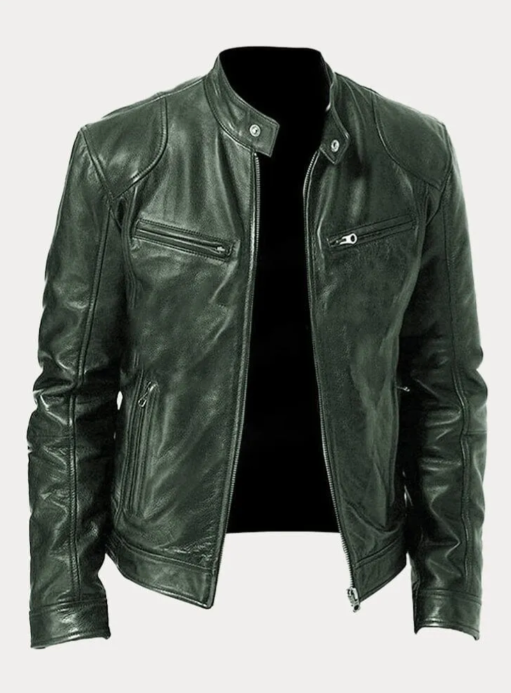 Steve - Timeless Leather Jacket