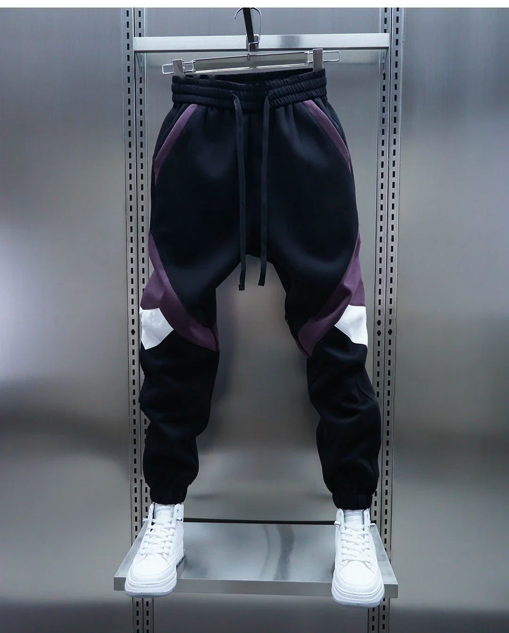 Patchwork Fashion Jogger Sweatpants 2024 Autumn New Outdoor Casual Trousers Cotton Harem Pants Designer Brand Clothing