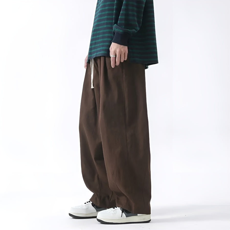Paolino - Pantalons Élégants à Coupe Ample