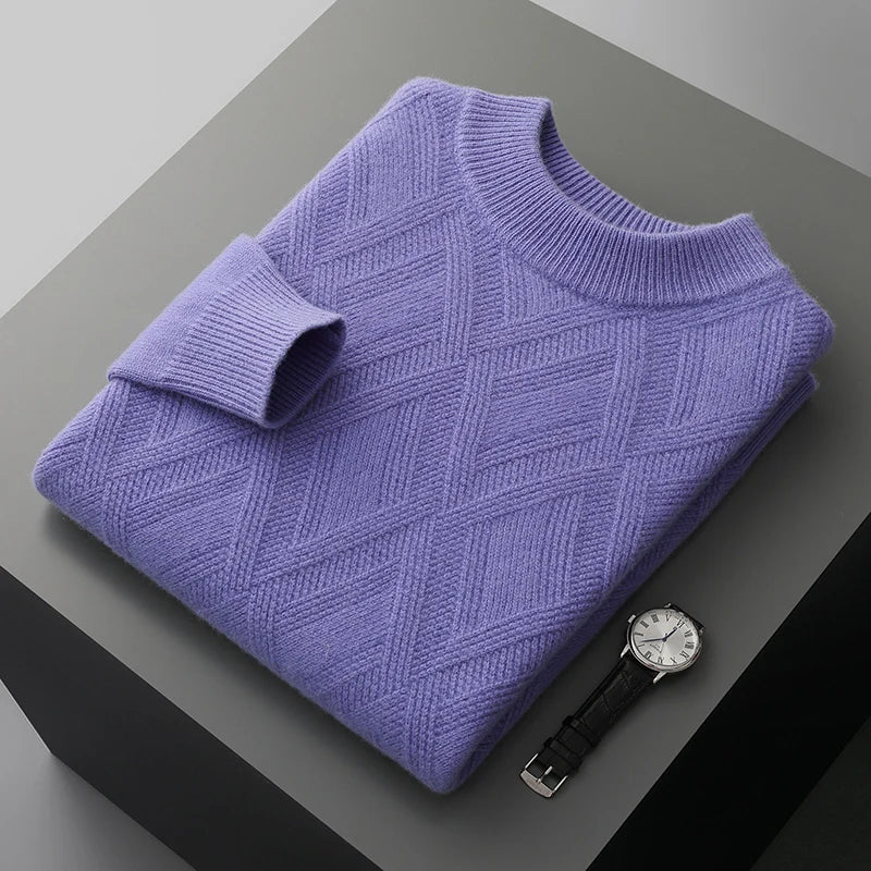 London Edit™ | Chequered 100% cashmere sweater