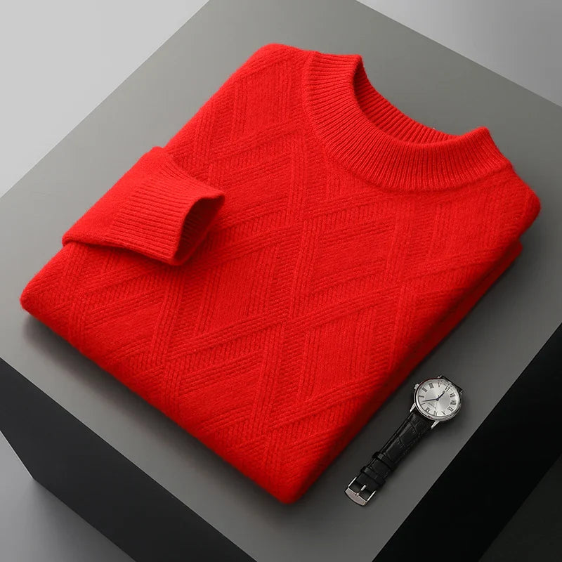 London Edit™ | Chequered 100% cashmere sweater