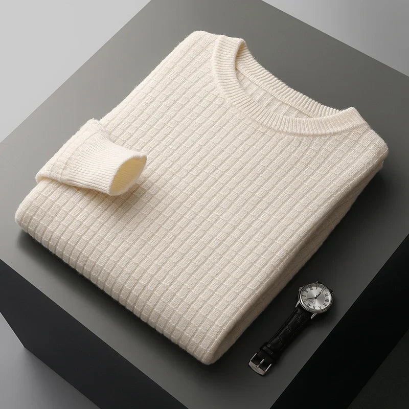 London Edit™ | Patterned sweater in 100% cashmere
