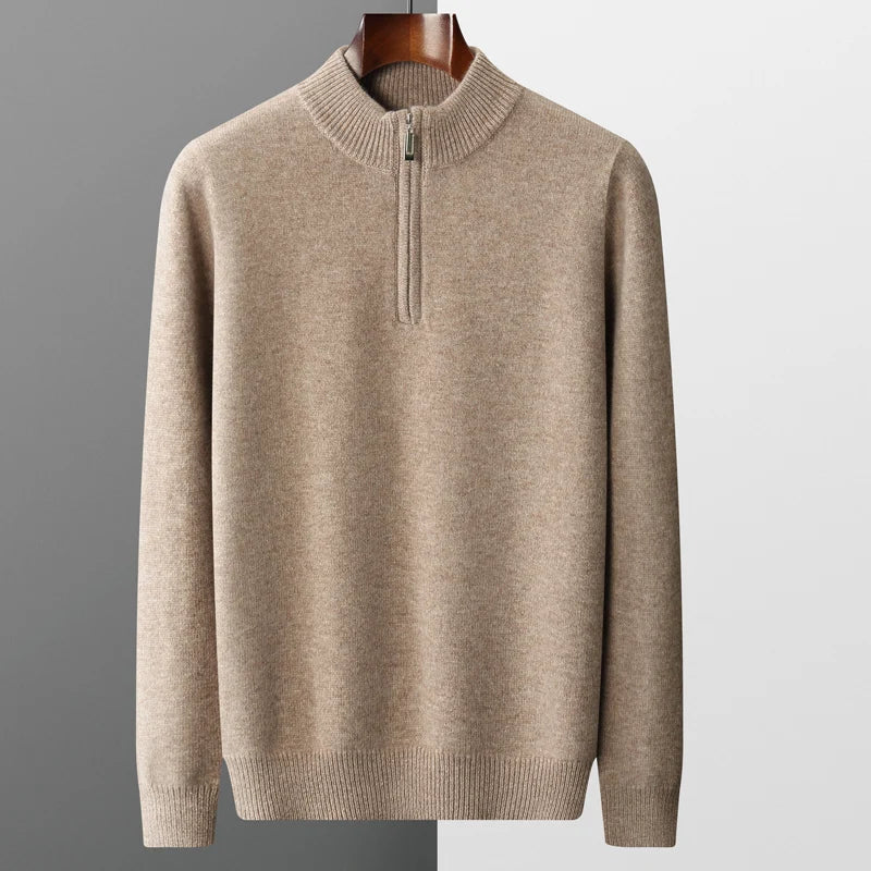 London Edit™ | Cashmere half zip sweater