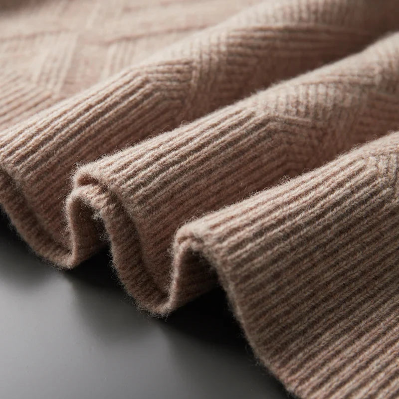 London Edit™ | Chequered 100% cashmere sweater