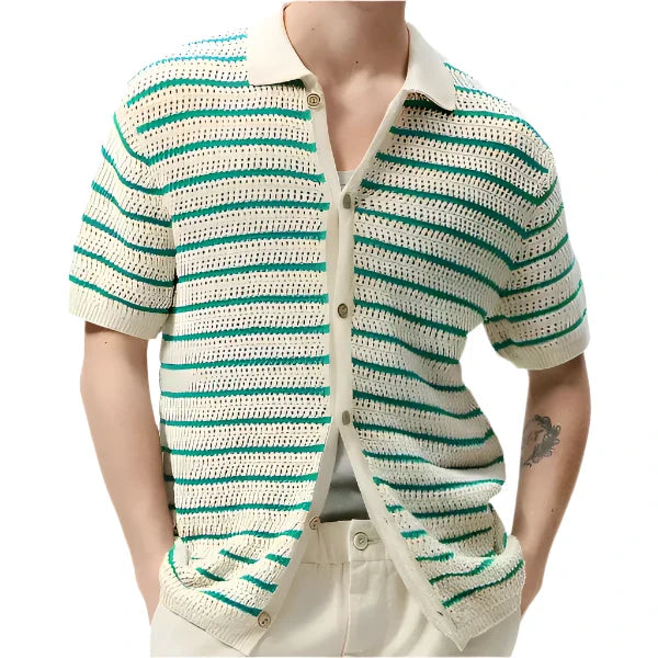 Laurent™ | Marbella - Chemise boutonnée en tricot
