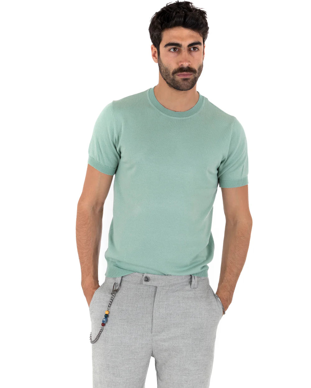 Louis | T-Shirt Homme à Manches Courtes et Col Rond