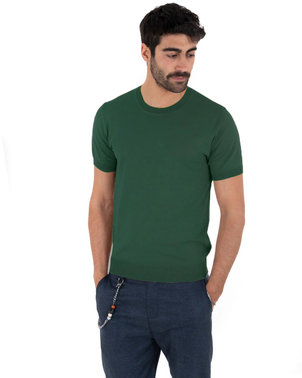 Louis | T-Shirt Homme à Manches Courtes et Col Rond