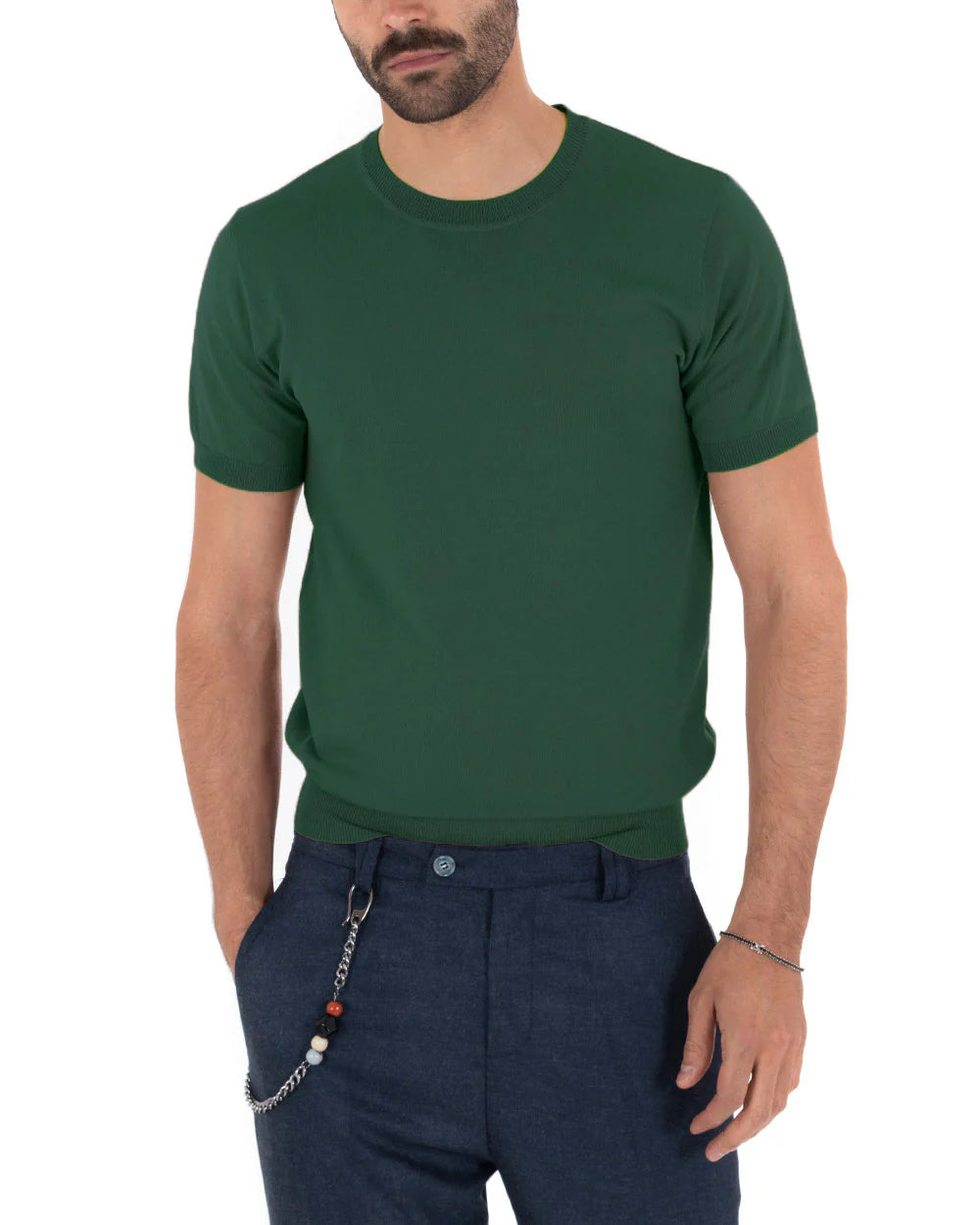 Louis | T-Shirt Homme à Manches Courtes et Col Rond