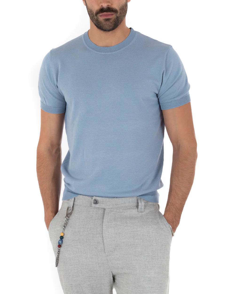 Louis | T-Shirt Homme à Manches Courtes et Col Rond