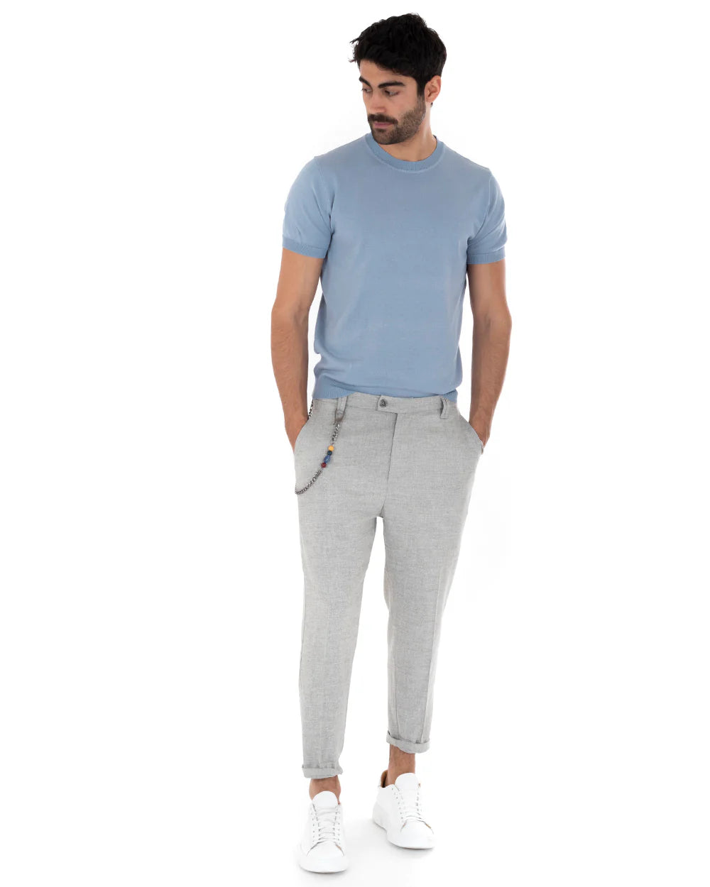 Louis | T-Shirt Homme à Manches Courtes et Col Rond