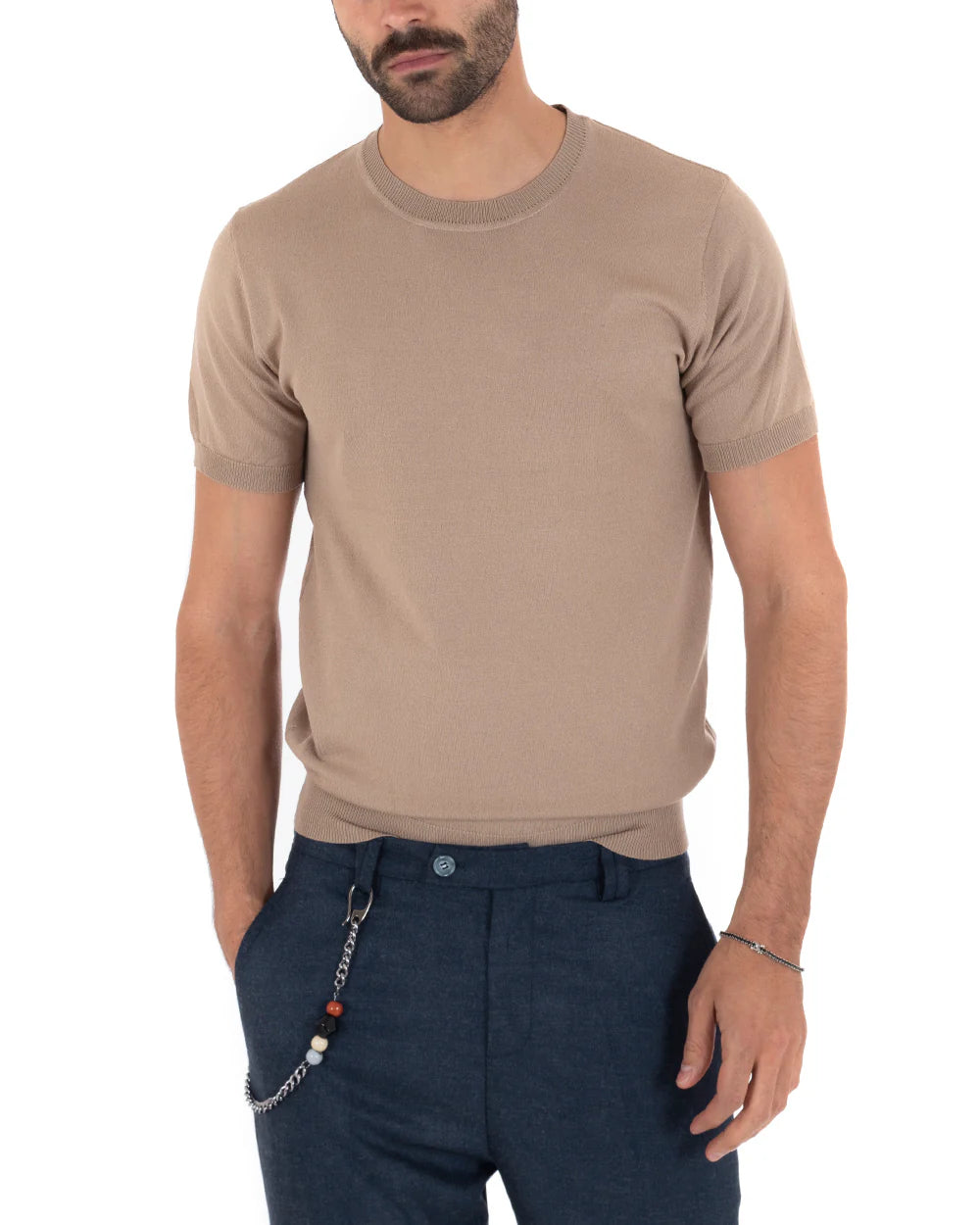 Louis | T-Shirt Homme à Manches Courtes et Col Rond