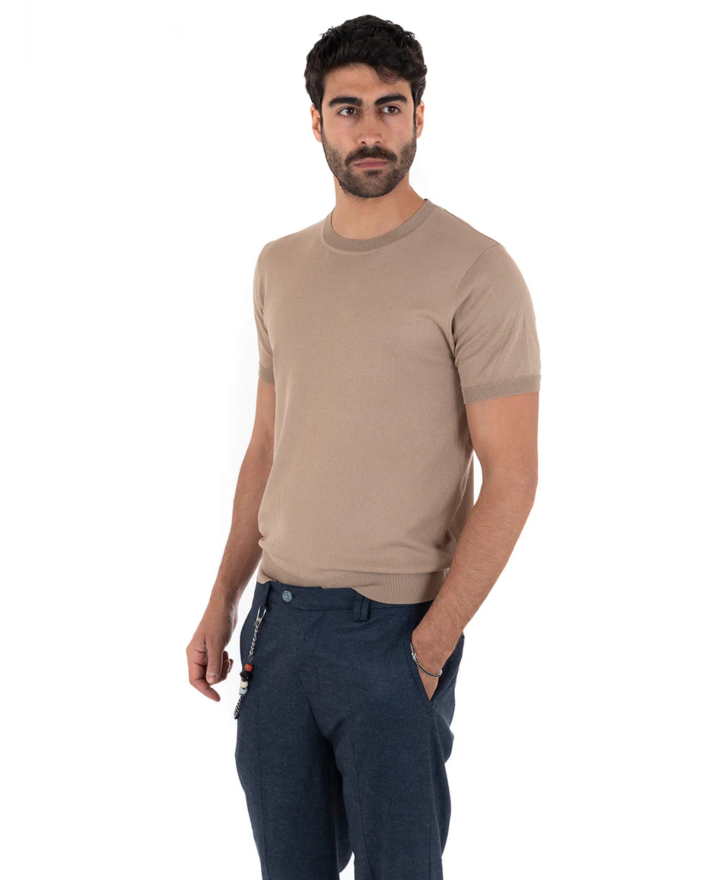 Louis | T-Shirt Homme à Manches Courtes et Col Rond