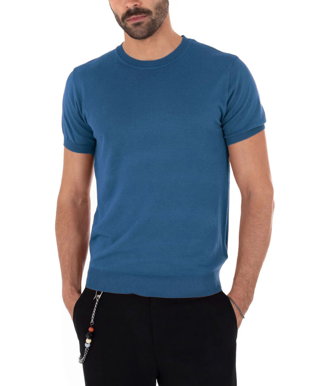 Louis | T-Shirt Homme à Manches Courtes et Col Rond