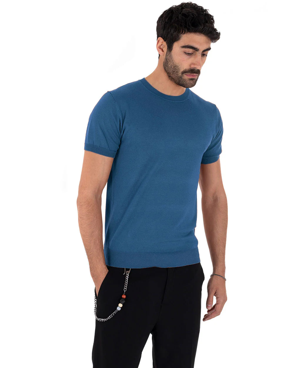 Louis | T-Shirt Homme à Manches Courtes et Col Rond