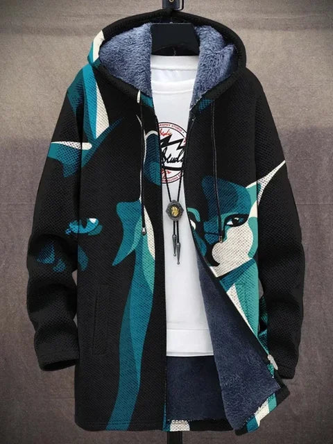 Leo - Jacket with Artistic Print