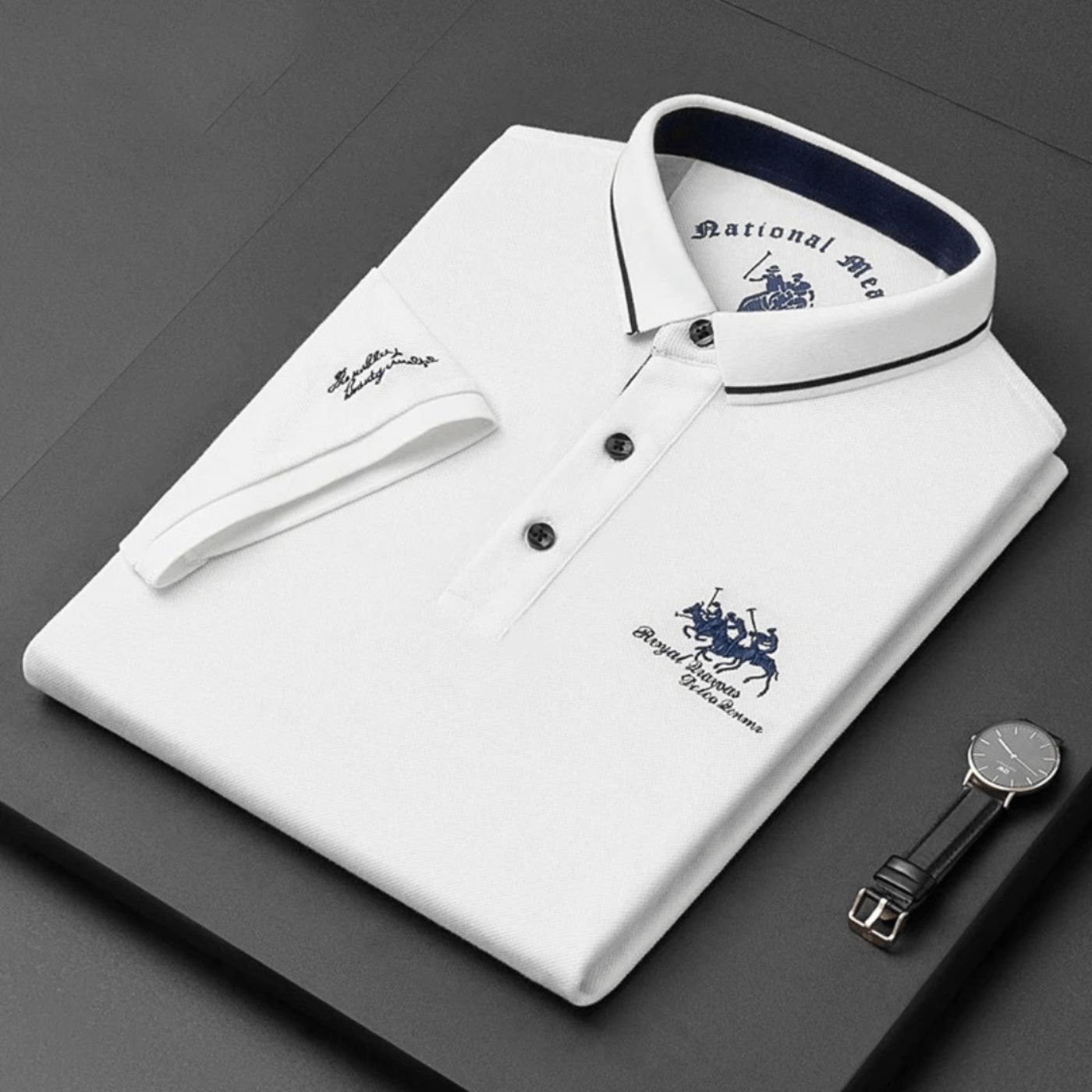 LAURENT | POLO DE LUXE POUR HOMME (1+1 OFFERT)