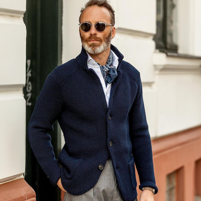 Étienne - Cardigan Classique Gentleman