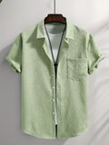 Laurent™ | Chemise Vert Pastel Légère