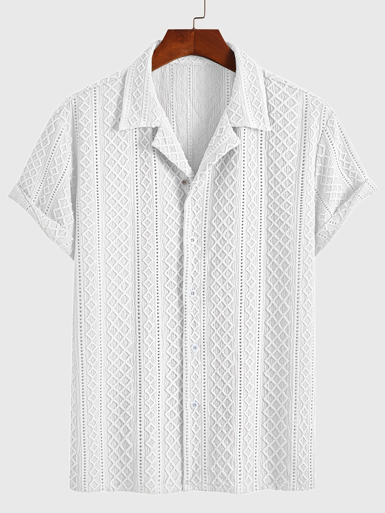 Laurent™ | Chemise Motif Relief Bohème