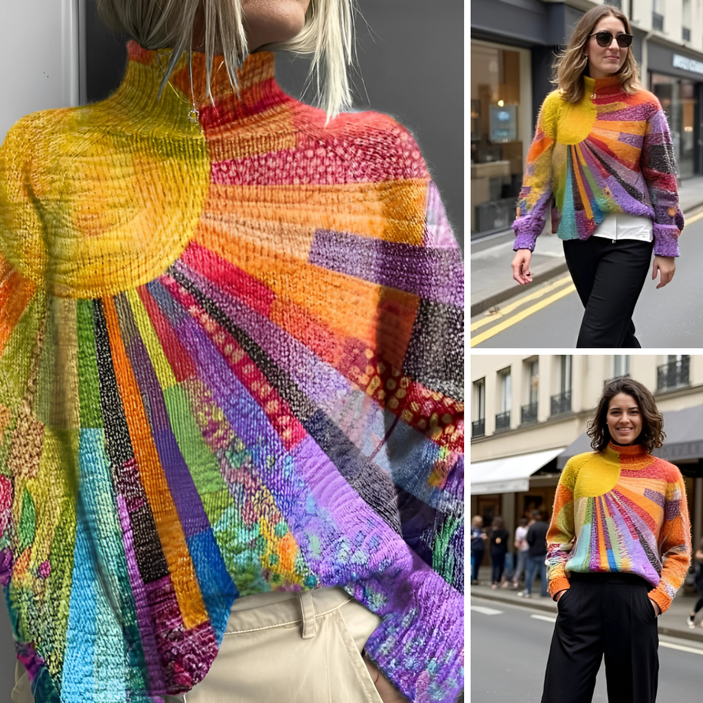 Élise - Col roulé chic et coloré