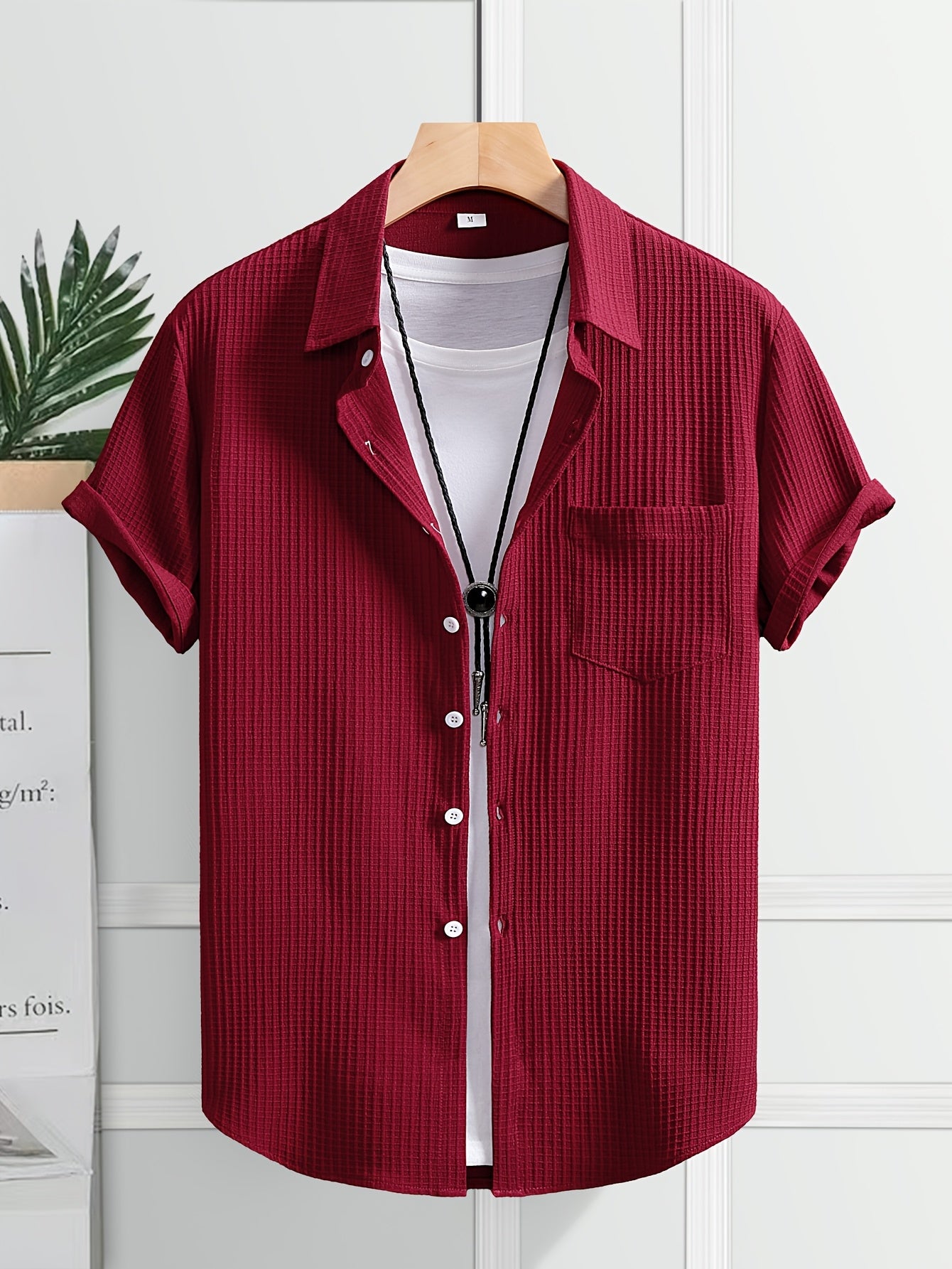 Laurent™ | Chemise Texturée Marine Chic
