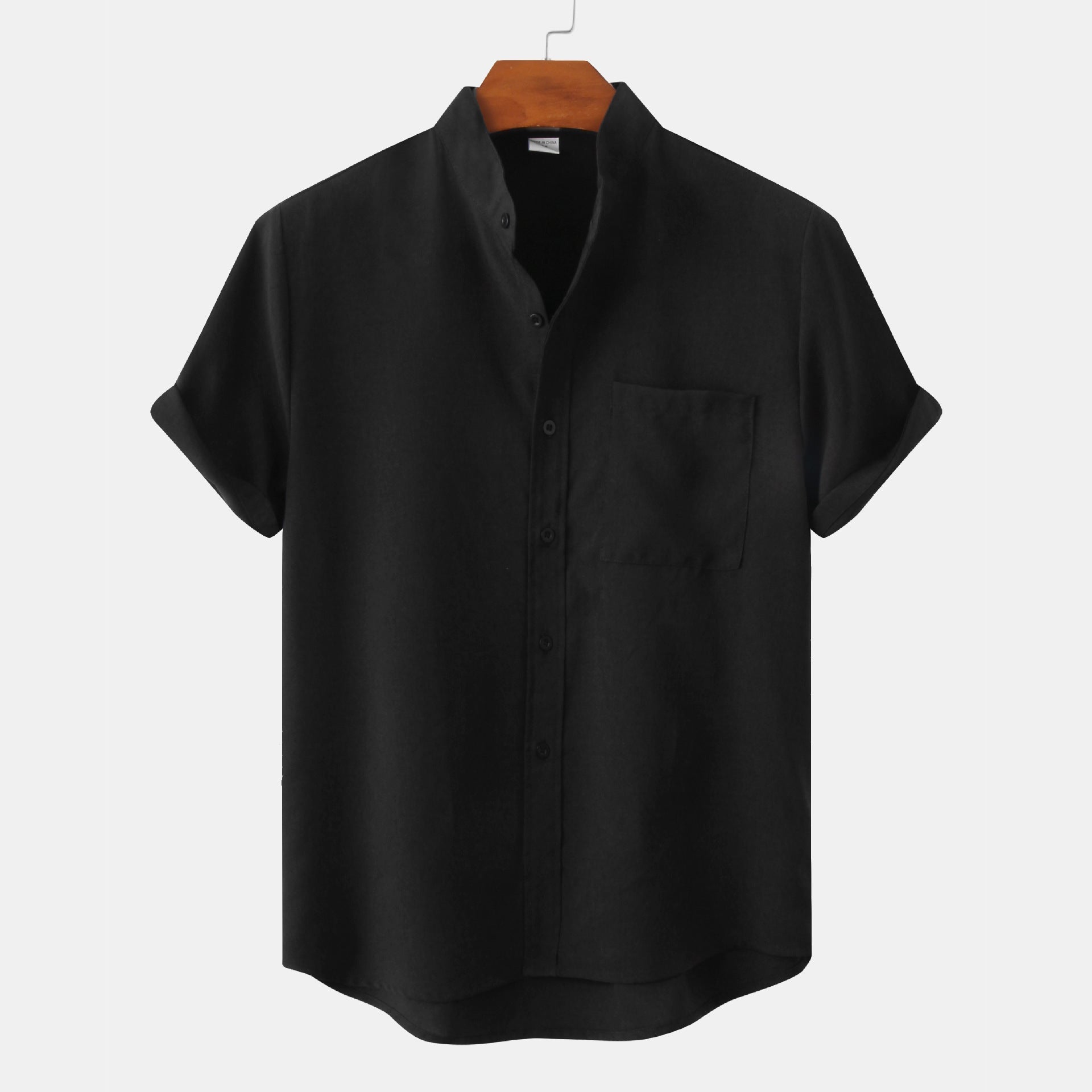 Laurent™ | Chemise en coton unie avec boutons